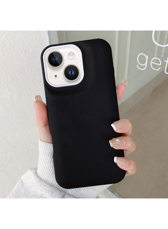 For iPhone 13 Leather Texture Phone Case(Black)