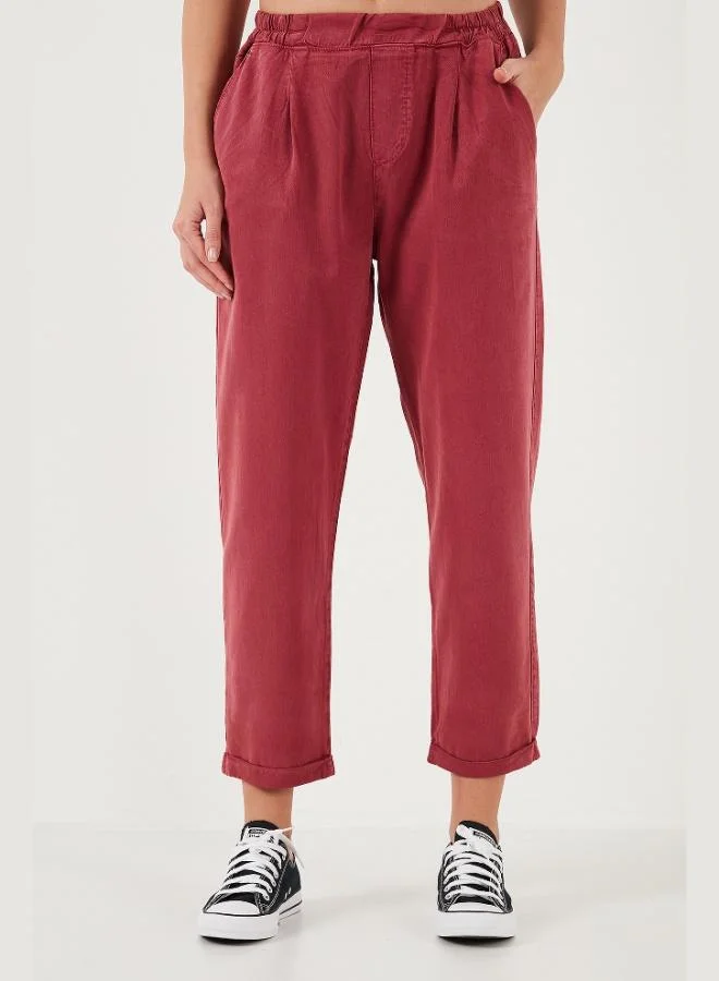 ليلا بنطلون نسائي ليلا بقصة مستقيمة وخصر عادي