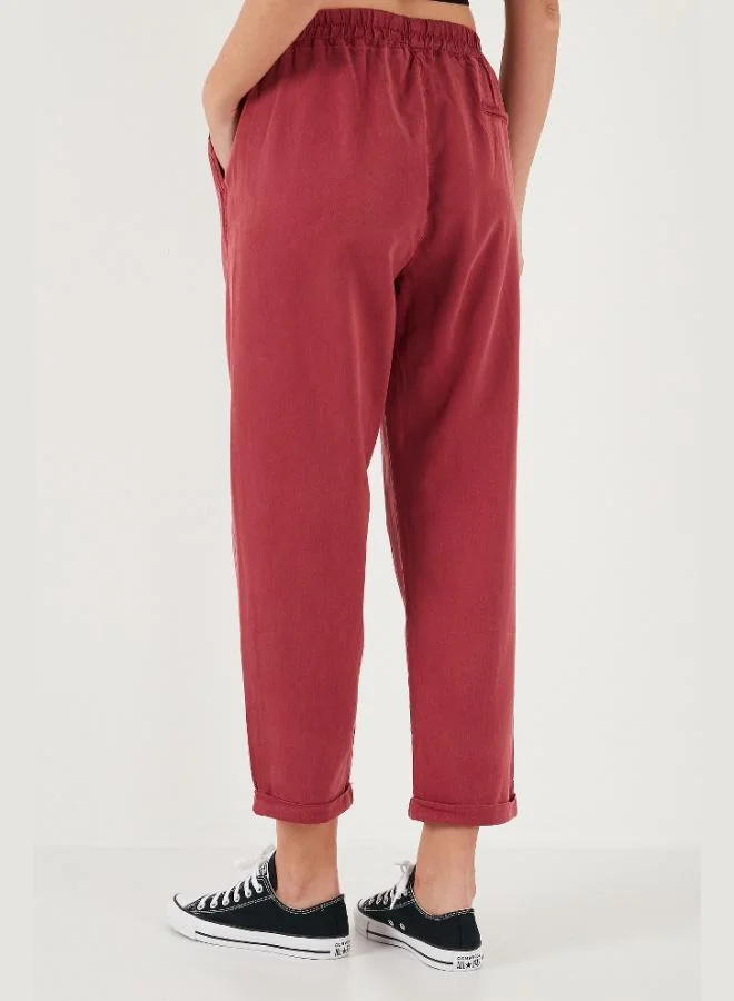 ليلا بنطلون نسائي ليلا بقصة مستقيمة وخصر عادي