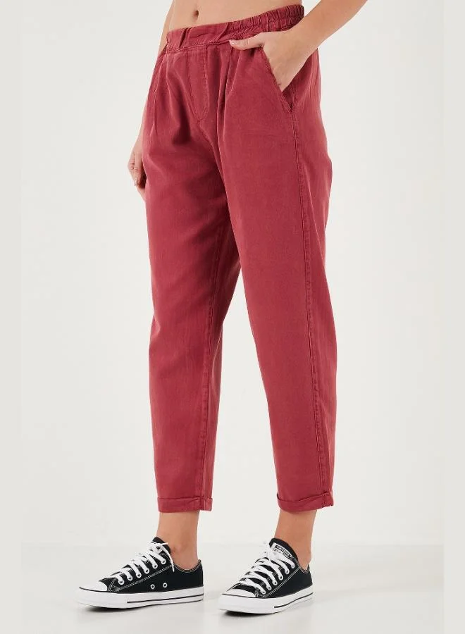 ليلا بنطلون نسائي ليلا بقصة مستقيمة وخصر عادي