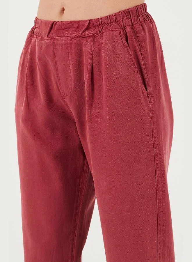 ليلا بنطلون نسائي ليلا بقصة مستقيمة وخصر عادي