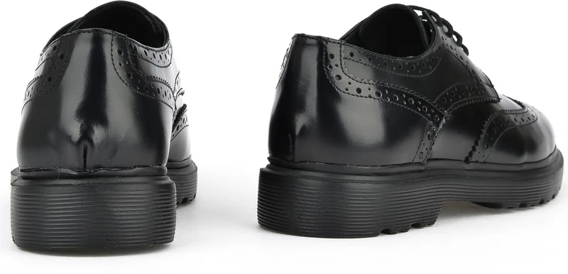 زيا , Men's Genuine Leather Shoes 143423Z1322 Black