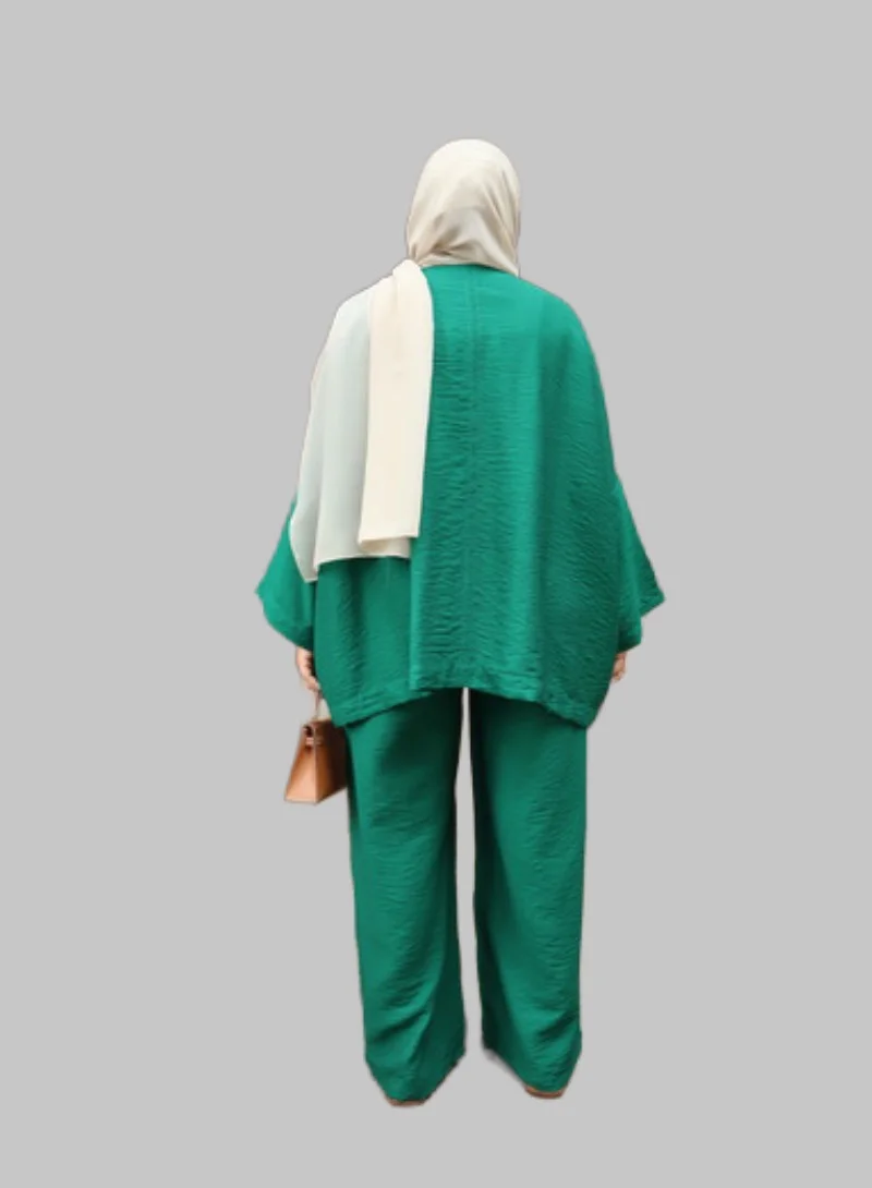 Bond Green Green Bali Crespo Linen Co-Ord Set for Women | Best Price UAE