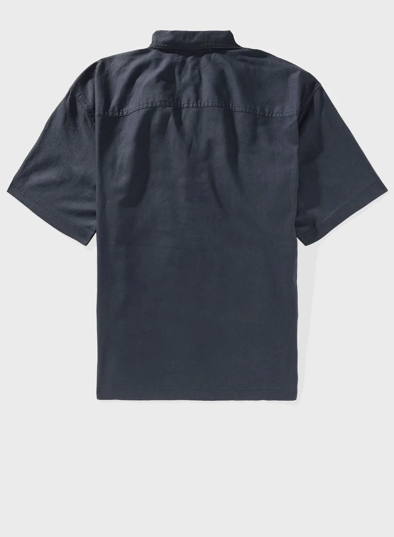امريكان ايجل Linen Blend Pullover Shirt