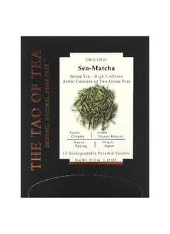 The Tao of Tea The Tao of Tea, Organic Green Tea, Sen Matcha, 15 Pyramid Sachets, 1.32 oz (37.5 g)  - Image 1