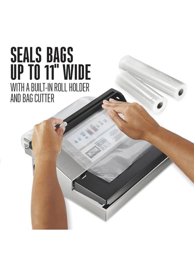 Weston Pro-1100 Programmable Stainless Steel Vacuum Sealer - Image 5