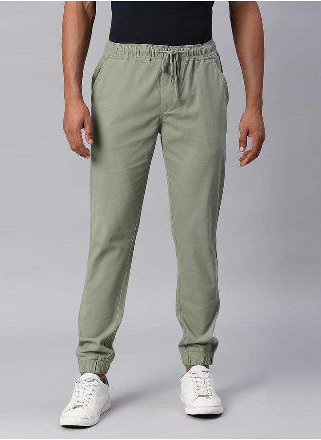 Dennis Lingo - Cotton Tapered Fit Joggers Trousers by Styli - Image 1
