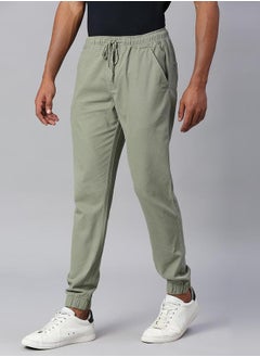 Dennis Lingo Cotton Tapered Fit Joggers Trousers by Styli  - Image 3