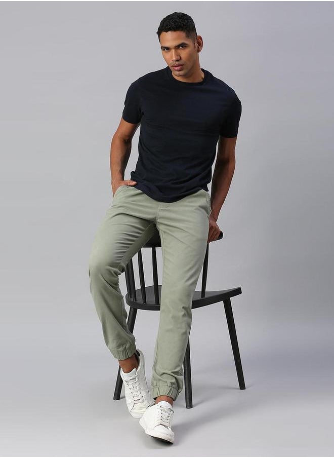 Dennis Lingo - Cotton Tapered Fit Joggers Trousers by Styli - Image 1
