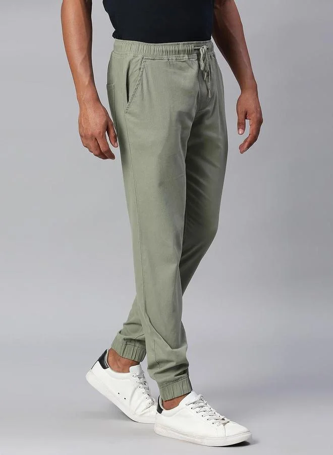 Dennis Lingo Cotton Tapered Fit Joggers Trousers by Styli
