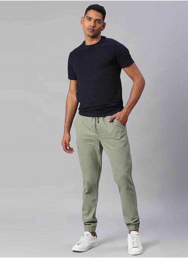 Dennis Lingo - Cotton Tapered Fit Joggers Trousers by Styli - Image 1