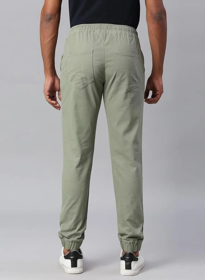 Dennis Lingo Cotton Tapered Fit Joggers Trousers by Styli