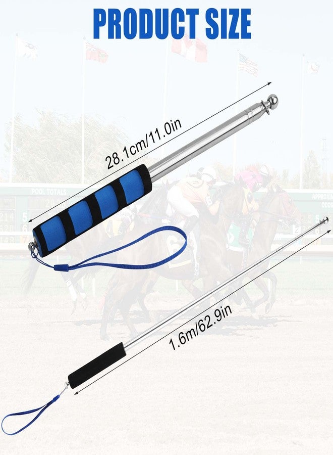 KINBOM 5pcs Horse Training Flags, Tour Guide Flag with 63 Inch Telescopic Flagpole Horse Training Equipment Telescopic Flag Poles Horse Flag Equestrian Training Flags - Image 3