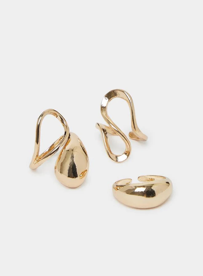 Styli  Set of 3 - Cuff Ring for Women | Best Price UAE
