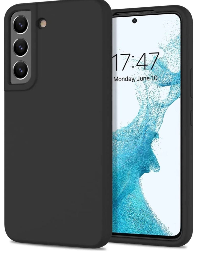 MUNTAQI Samsung Galaxy S23 Case Cover Black Slim Fit for Soft TPU Back Cover Flexible Silicone Cover - Image 1