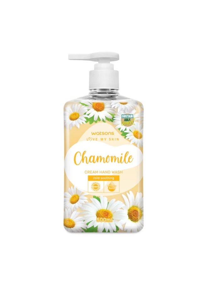 Watsons Chamomile Cream Hand Wash 500ml - Image 1