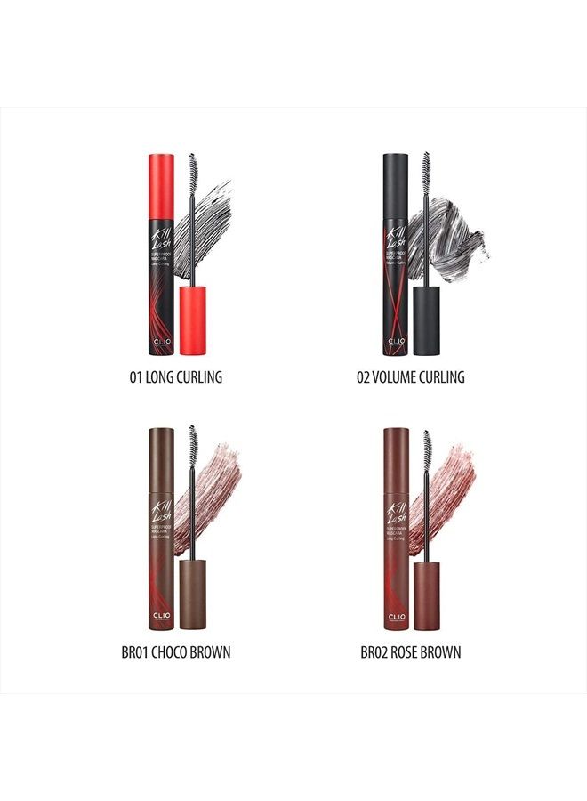 CLIO PROFESSIONAL ماسكارا كليو كيل لاش سوبر بروف، فائقة التكثيف، مقاومة للتلطخ، خالية من الكتل، تثبيت التجعيد، تدوم طويلاً، 0.24 أونصة سائلة (001 لون أسود طويل) - Image 5