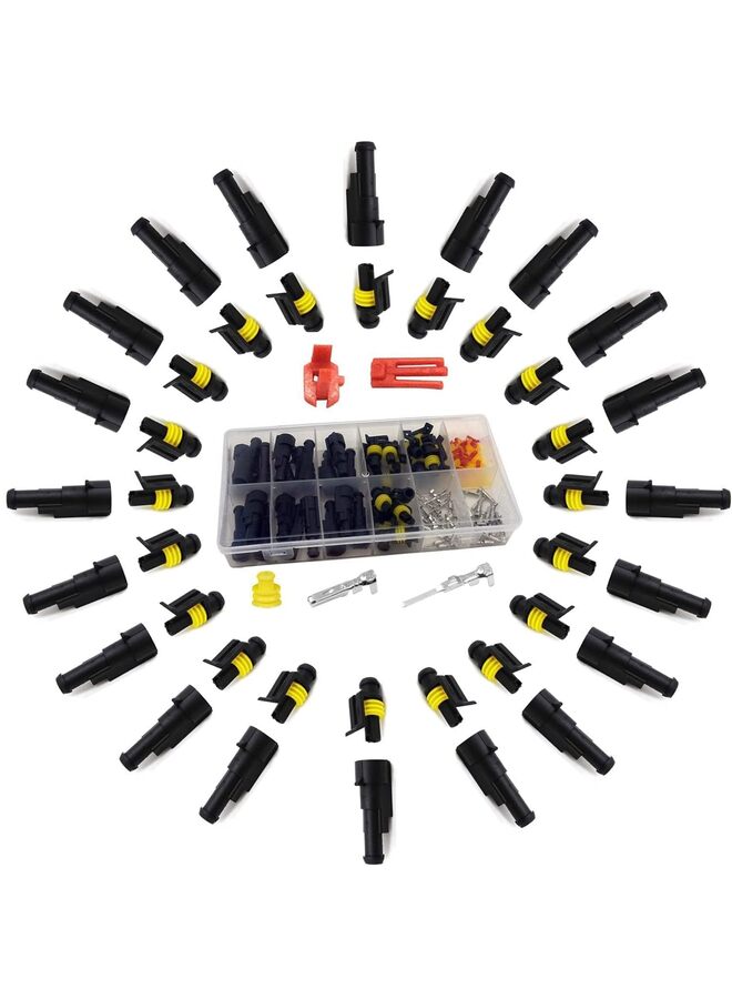 1 Pin Electrical Connector Plug Male Female Terminal Wire Connector Waterproof Connectors 1 Way Automotive Connect Set for Car Truck Motorcycle Marine Boat 20 Sets - Image 1