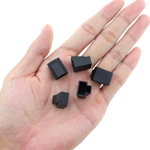 Bxian 60PCS Plastic RJ45 Ethernet Cable Plug Shell Cap Connector Dustproof Cover Protector for Computer Interface Protection - Image 4