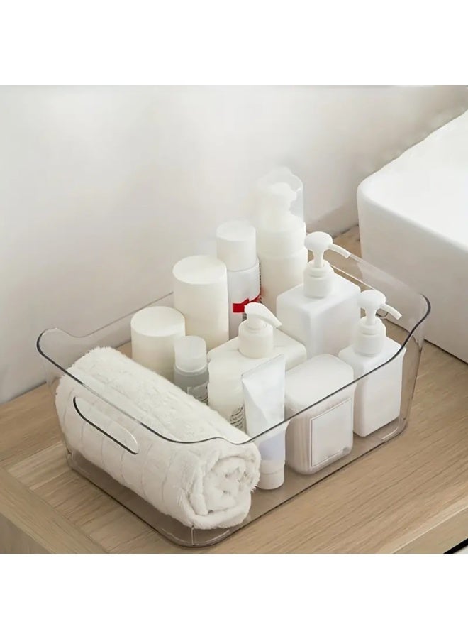 3 Pack Clear Stackable Storage Boxes with Handles, Pantry Organizer, Storage Containers and Organizer Bins, Multi-Use Bins for Home, Kitchen and Cabinet - Image 5