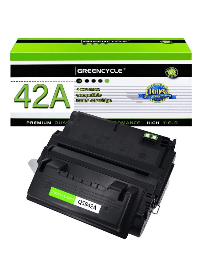 Greencycle 1 PK Compatible Q5942A 42A Black Toner Cartridge For HP LaserJet 4240 4240N 4250 - Image 1