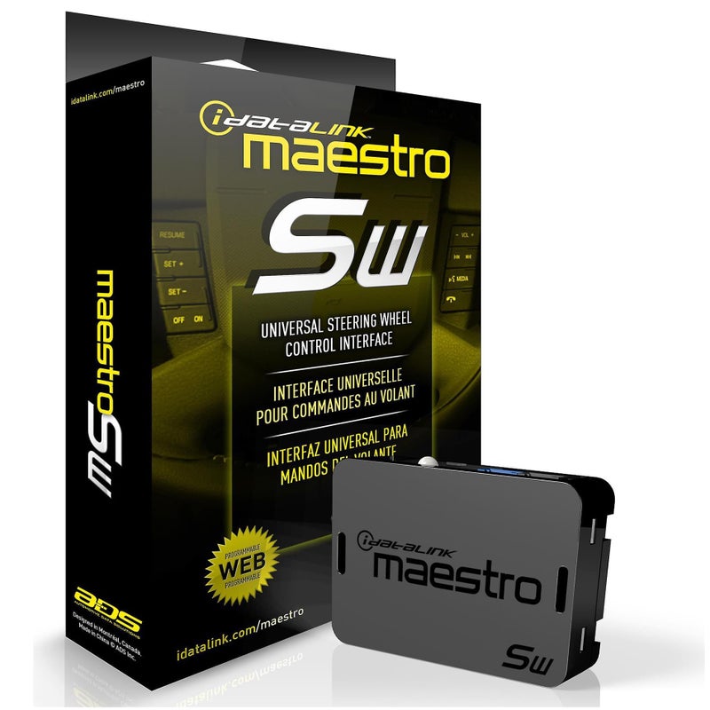 Maestro iDatalink Maestro SW Steering Wheel Control Adapter (ADS-MSW) - Connects your Car's Steering Wheel Audio Controls to Select Aftermarket Car Stereos - Image 1