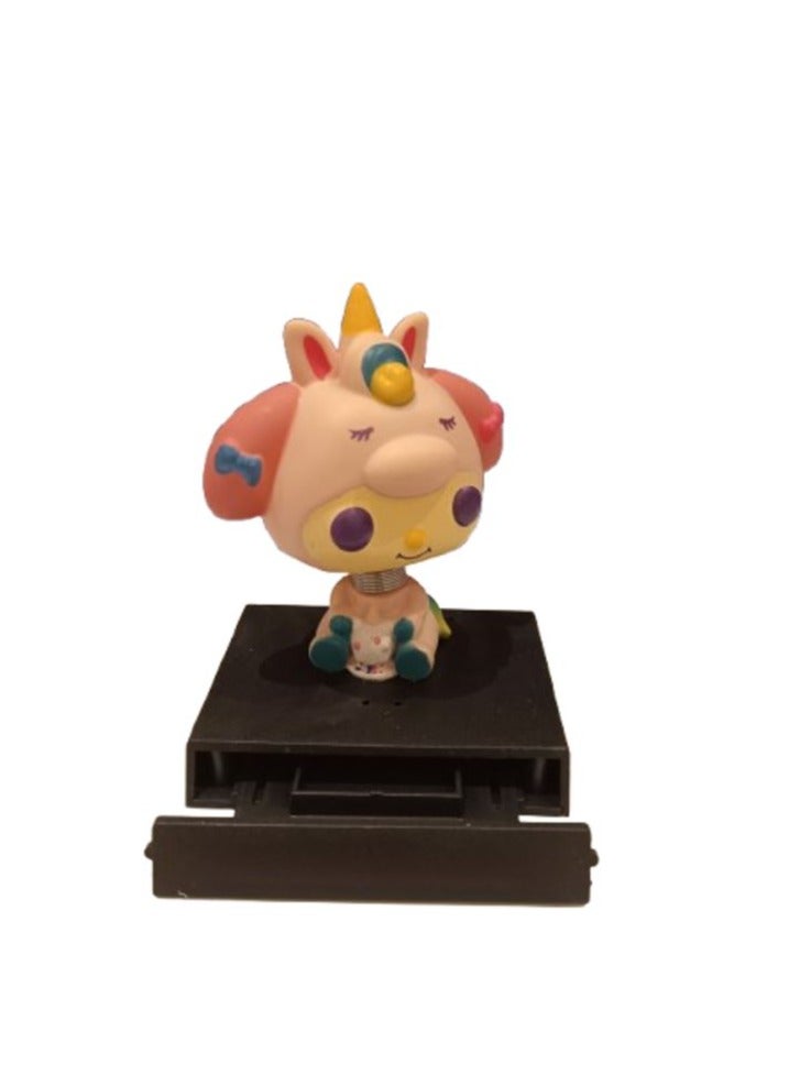 Cartoon character with base and mobile holder 