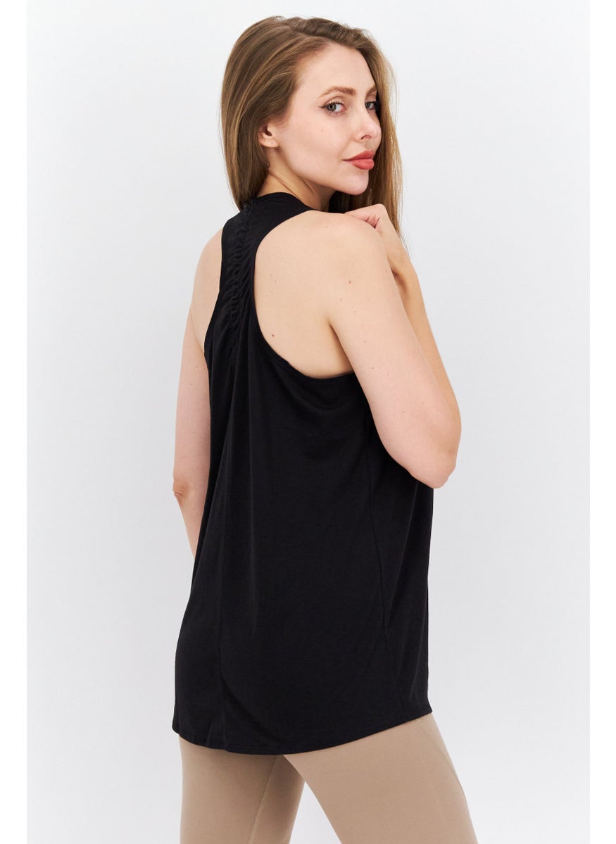 PUMA Women Sportswear Fit Sleeveless Training Tank Tops, Black  - Image 4