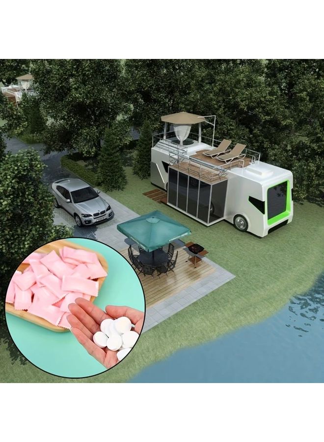 50 قطعة منشفة قابلة للضغط ومناديل مبللة قابلة للاستعمال لمرة واحدة غير منسوجة محمولة للسفر ومناديل مبللة للتخييم وقطعة غسيل - Image 3