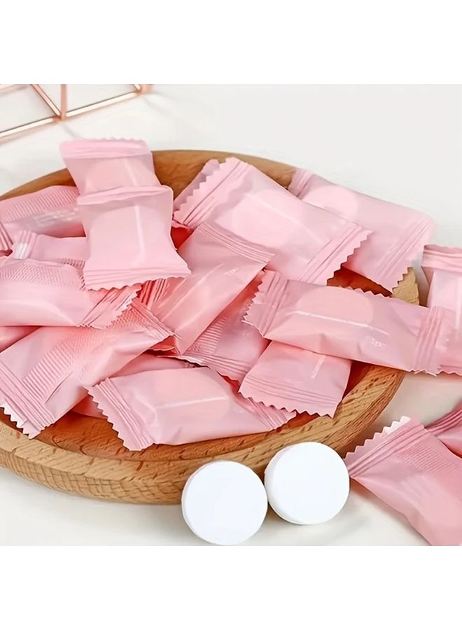 50 قطعة منشفة قابلة للضغط ومناديل مبللة قابلة للاستعمال لمرة واحدة غير منسوجة محمولة للسفر ومناديل مبللة للتخييم وقطعة غسيل - Image 2