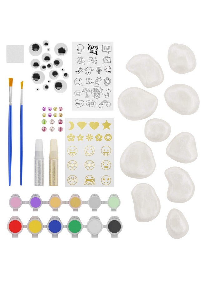 Dan&Darci Rock Painting Kit for Kids - Arts and Crafts for Girls & Boys Ages 6-12 - Craft Kits Art Set - Supplies for Rocks Paint - Best Tween Gift Ideas for Kid Activities Age 6 7 8 9 10 11 - Image 3