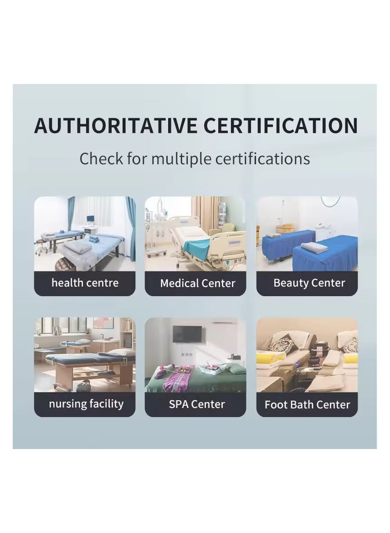 Thick and Durable Disposable Bed Covers for Hospitals, Clinics and Massage Facial Waxing"140 x 240 cm" non-woven Material (10pcs) (BM-04) - Image 2