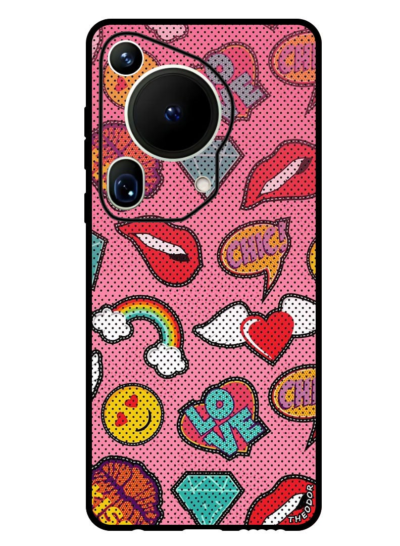 Theodor Protective Case Anti Scratch Shock Proof Bumper Cover For Huawei Pura 70 Ultra Love Signs - Image 1