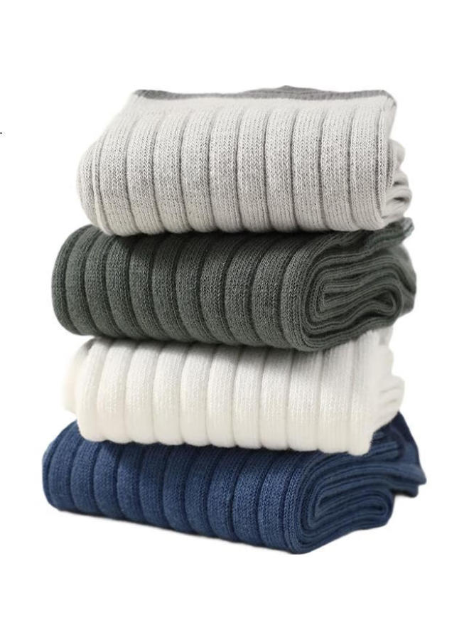 Modal 5 Pairs Of Men'S Socks, 100% Pure Cotton Mid-Calf Socks, Spring And Summer Long Socks, 7A Antibacterial And Odor-Resistant Socks, Student Sports Socks - Image 3