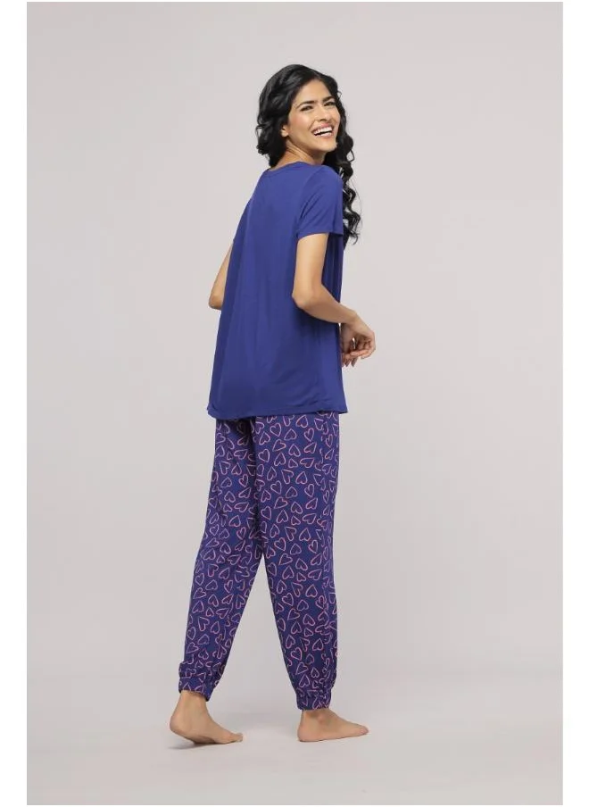NeceSera Blue Heart Pajama Set