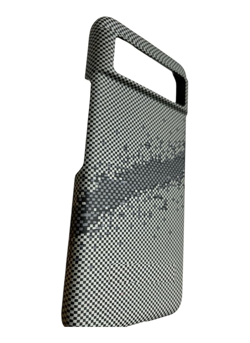 Generic - Carbon Fiber Pattern Phone Case for Google Pixel 8 , Chevron Design - Image 1