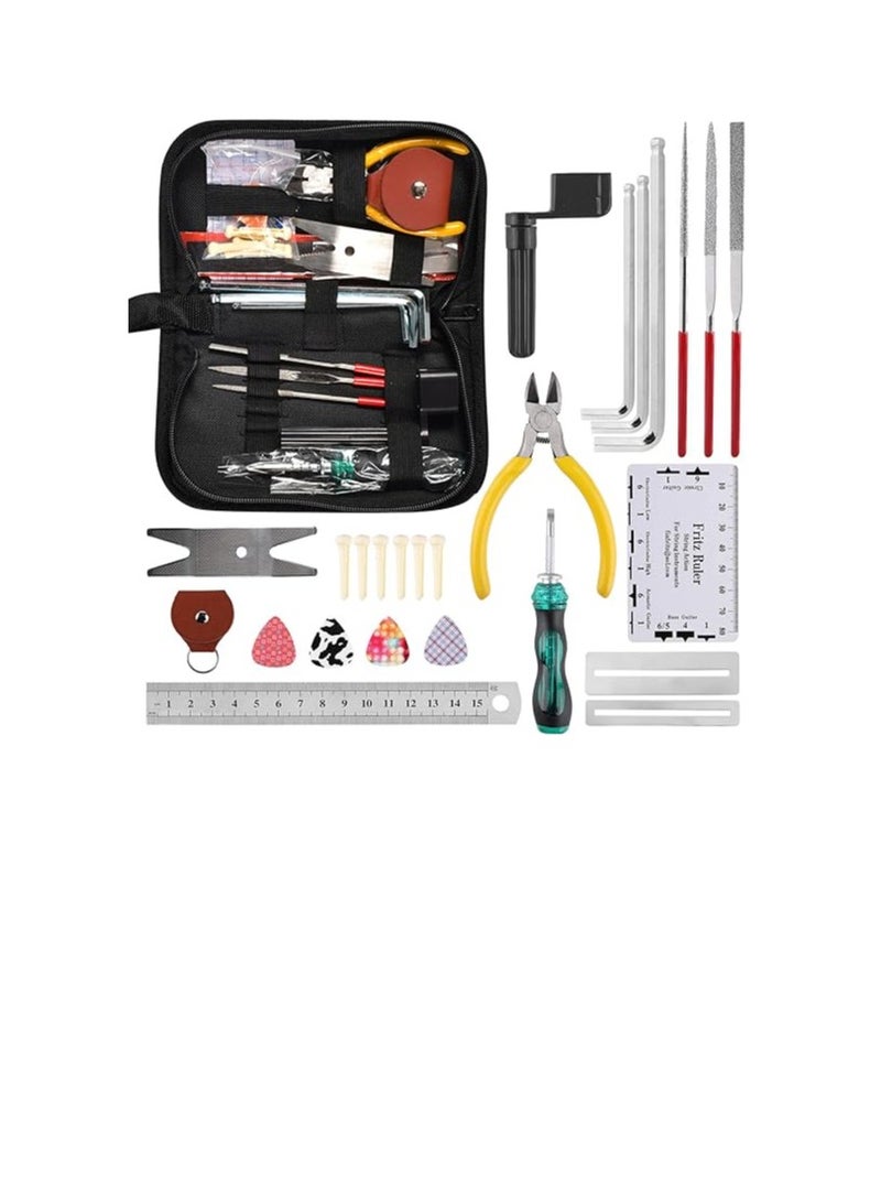 Generic Guitar Repair Kit, 26 Pieces Guitar Repair Tools, Guitar Maintenance Tools, Care Kit for All Guitars for Guitars  - Image 1