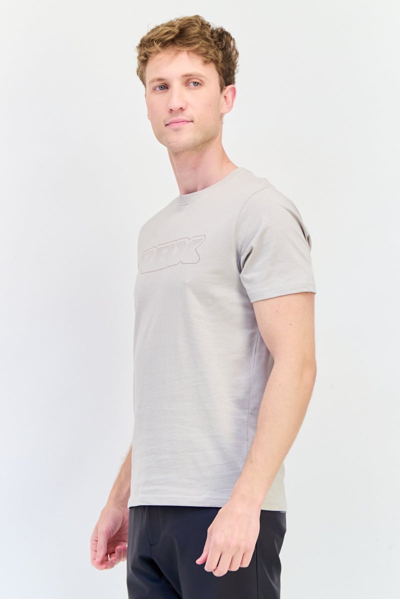 RBX Men Sportswear Fit Short Sleeve Outdoor T-Shirt, Tan  - Image 2