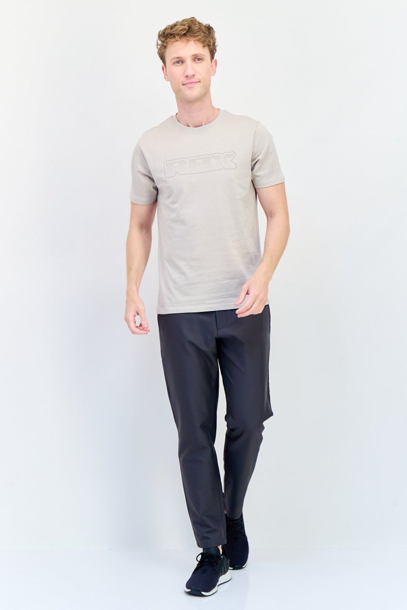 RBX Men Sportswear Fit Short Sleeve Outdoor T-Shirt, Tan  - Image 4