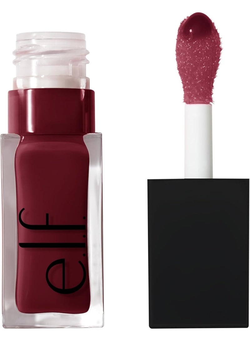 إلف زيت الشفاه المنعش من إي.إل.إف، زيت شفاه ملون ومغذي للحصول على لمسة نهائية شديدة اللمعان، غني بزيت الجوجوبا، نباتي وخالٍ من القسوة، جلسة جام - Image 1