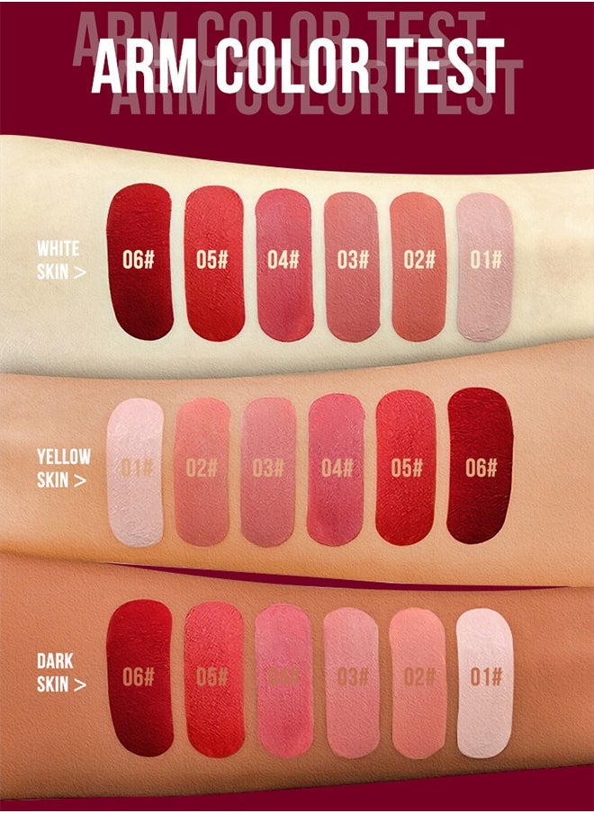 Julystar - Beauty Matte Liquid Lipstick Long Lasting Up To 16 Hous,Nude Velvet Lip Gloss Lip Stain Can Let Your Lip Look Fuller(03#) - Image 1
