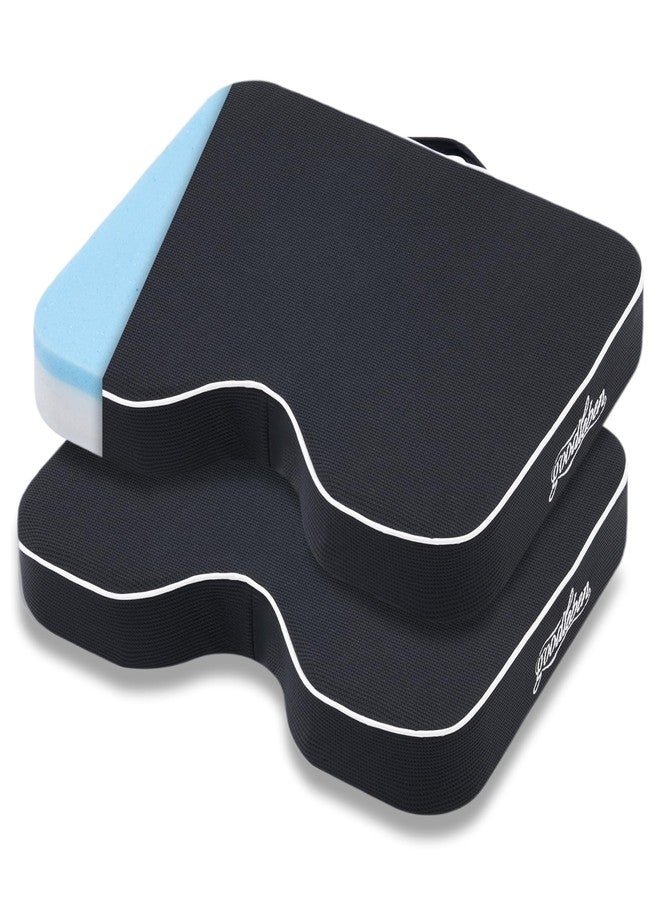 goodleben Stadium Cushion with Dual-Layer Foam (30D Support + 40D Memory), High Elasticity & Breathable, Waterproof Thick Bleacher Pad for Long Games, Portable for Outdoor Indoor Seating (2 Pack) - Image 1