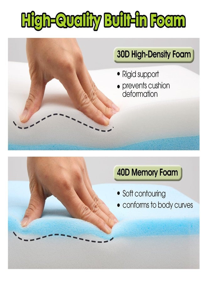 goodleben Stadium Cushion with Dual-Layer Foam (30D Support + 40D Memory), High Elasticity & Breathable, Waterproof Thick Bleacher Pad for Long Games, Portable for Outdoor Indoor Seating (2 Pack) - Image 4
