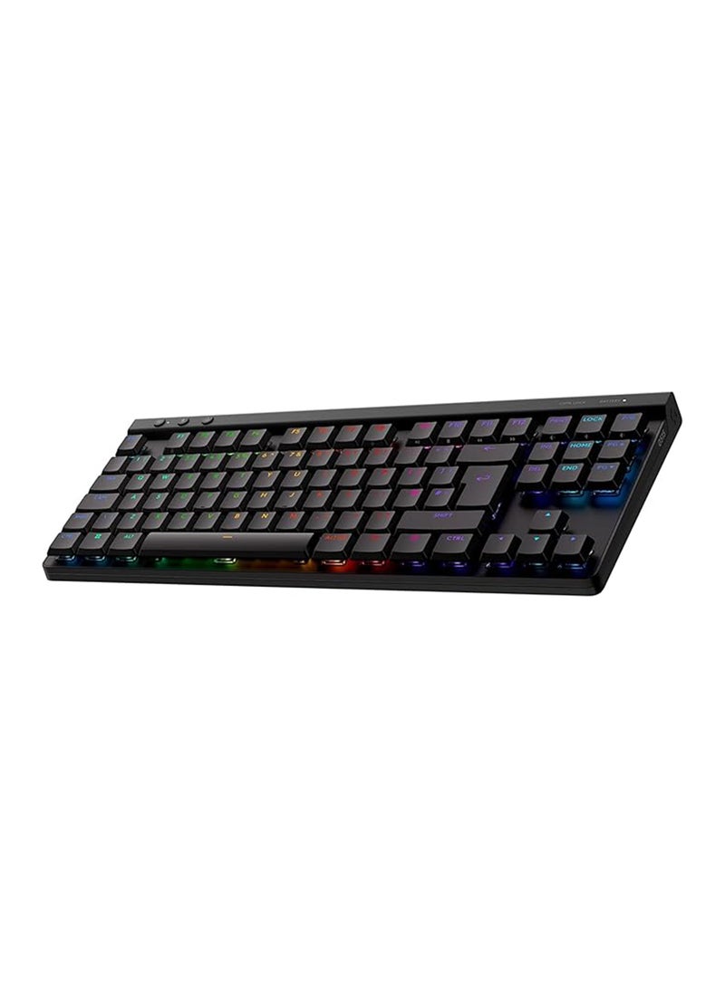 Logitech G515 LIGHTSPEED TKL Low Profile Wireless Gaming Keyboard, LIGHTSYNC RGB, Thin Tenkeyless Design, PBT Keycaps, Tactile/Brown Mechanical Switches - Black - Image 1