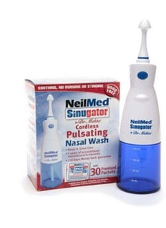 NeilMed NeilMed Sinugator Cordless Pulsating Nasal Wash with 30 Premixed Packets 1 kit (Pack of 2) 