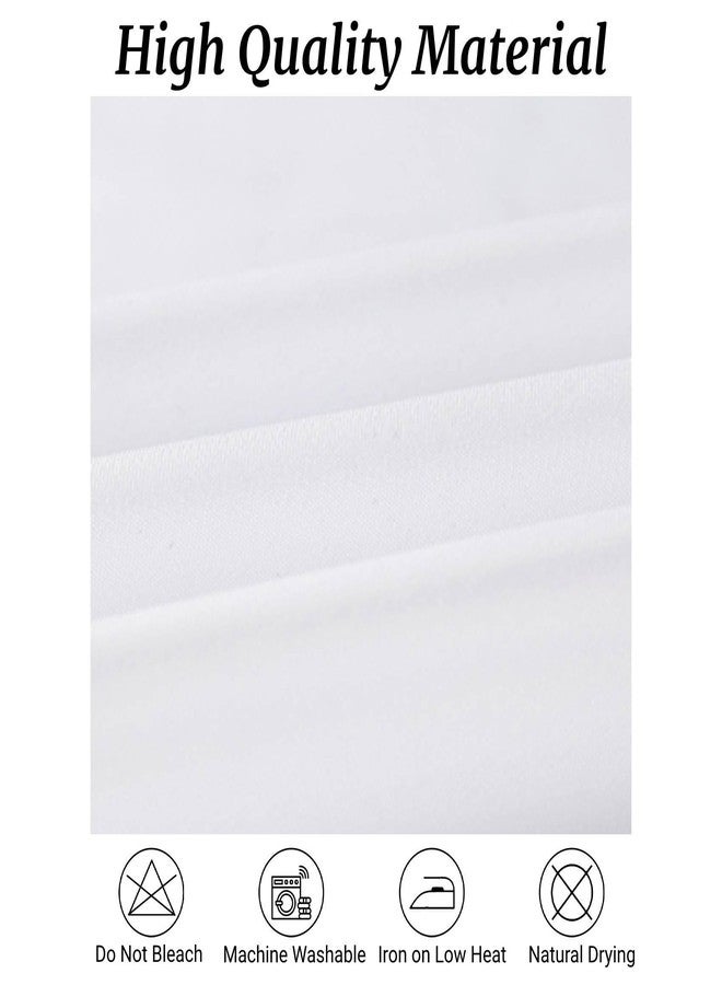 Fokitut 6 Pack Rectangle Tablecloth, 60x102 Inch, Stain Resistant and Wrinkle Polyester Table Cloth, Fabric Table Cover for Kitchen Dining, Wedding, Party, Holiday Dinner-White - Image 2