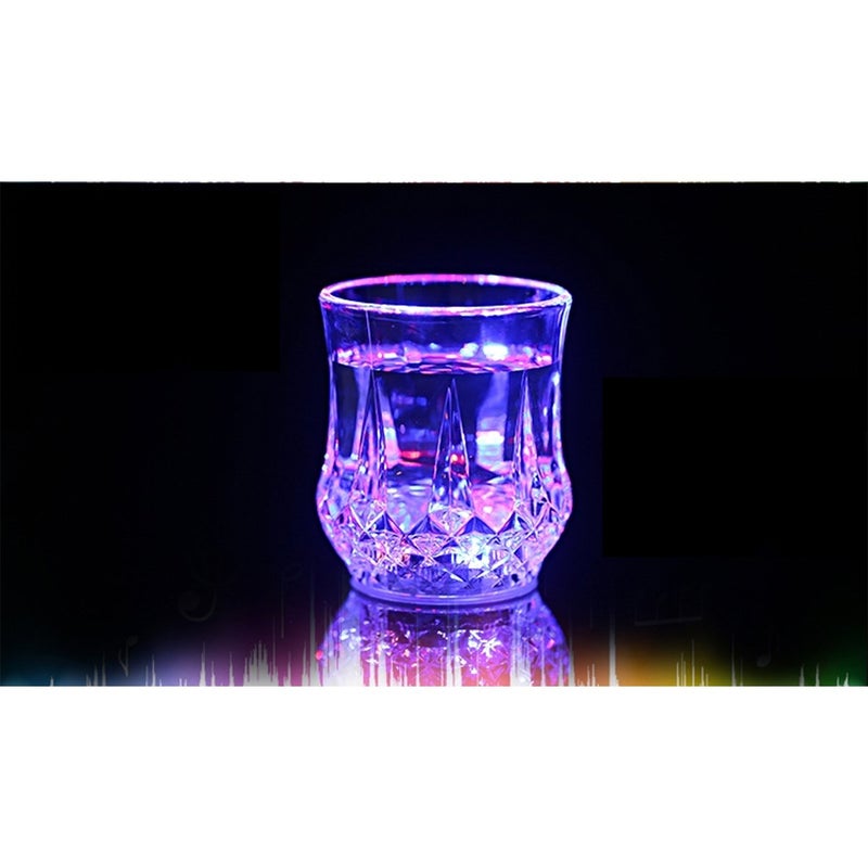 AHBLQD Flash Light Up Cups,[2 PCS] Automatic Water Activated LED glowing wine glasses Liquid Activated Multicolor LED Glasses - Image 5