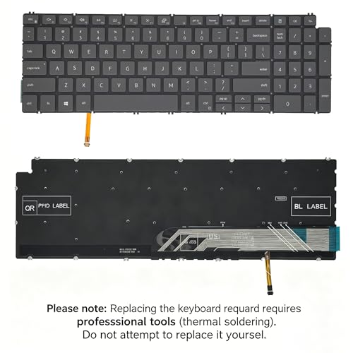 WWGTMC Replacement Keyboard for Dell Latitude 15 3520,Inspiron 15 3510 3511 3515 5510 5515 5518 Series Laptop with Backlit US Layout - Image 3