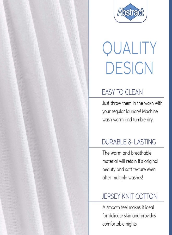 Abstract Mini Crib Cotton Sheets - Pack n Play Sheets Fitted- Ultra Soft Crib Sheets for Boys Girls Baby - Universal - Snug Fitted - Cotton - 24"x38" (Solid White) - Image 4