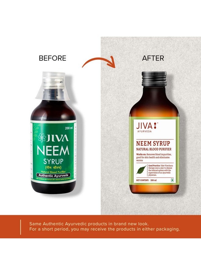 Jiva Neem Syrup 200ml | 100% Ayurvedic Formula | Purifies Blood & Improves Circulation | Helps With Acne, Pimples, Itching And Blisters | Controls Body Heat (Pack of 2) - Image 5